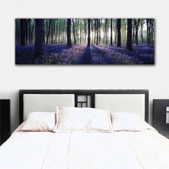 🌿Landscape Purple Forest Scene On Canvas